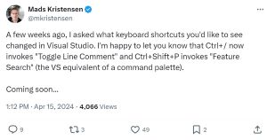 New Keyboard Shortcuts