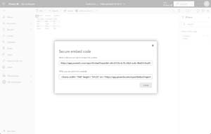 Figure 11: Power BI Embed Options