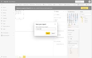 Figure 9: Saving Our Report
