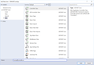 Creating Contact Controller Class