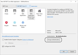 Change Authentication Dialog