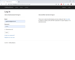 Login an Existing User