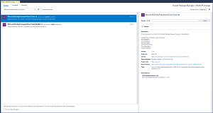 Installing Entity Framework Core Tools NuGet Package